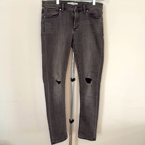 Banana Republic black/gray skinny jean size 27 petite. 28” inseam.
